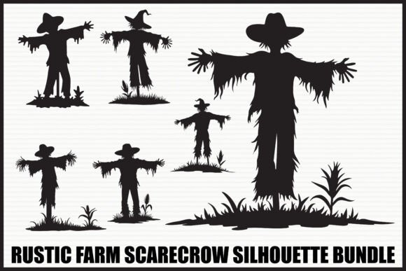 Download Rustic Farm Scarecrow Bundle - Farm scarecrow Collection