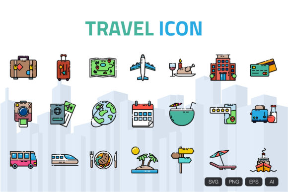 Download Travel Icon Set - Travel icon set Collection