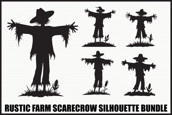 Download Rustic Farm Scarecrow Bundle - Farm scarecrow Collection