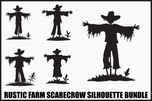 Download Rustic Farm Scarecrow Bundle - Farm scarecrow Collection